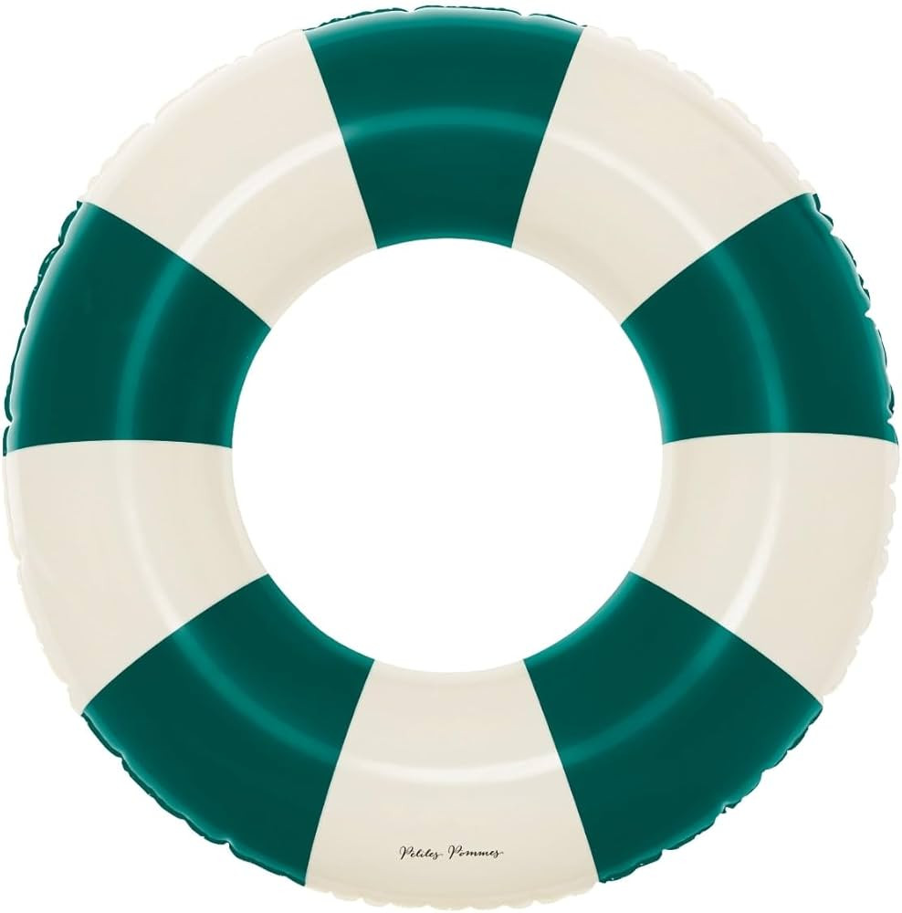 Petites-Pommes Pool Floats for Kids, Toddlers & Adults - Durable Inner Tube, Handprinted Classic ... | Amazon (US)