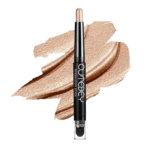 Eyeshadow Stick- Cutebey Creamy Eyeshadow Stick with Built-in Smudger Glide Smoothly and Easy to ... | Amazon (US)