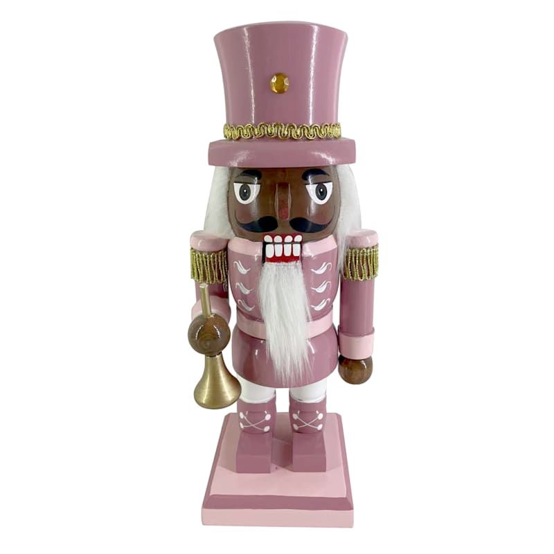 Pink & White King Nutcracker, 9" | At Home