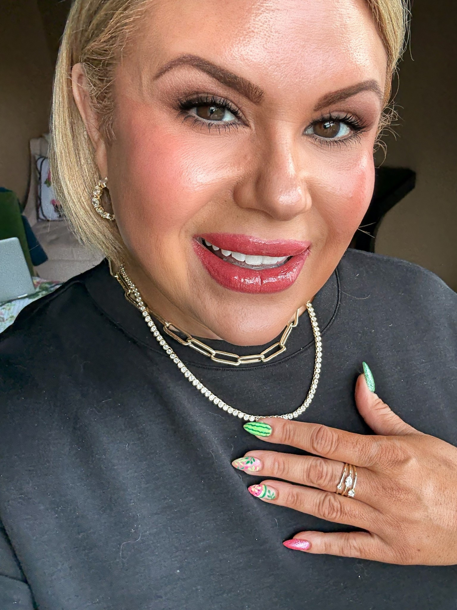 Loving all of my Melinda Maria jewelry pieces. They go with anything and everything. Taking this basic black T-shirt up a level.

Use code : ashleytho 
For a discount on your Melinda Maria jewelry order💜💜💜

#LTKStyleTip #LTKOver40 #LTKFindsUnder100