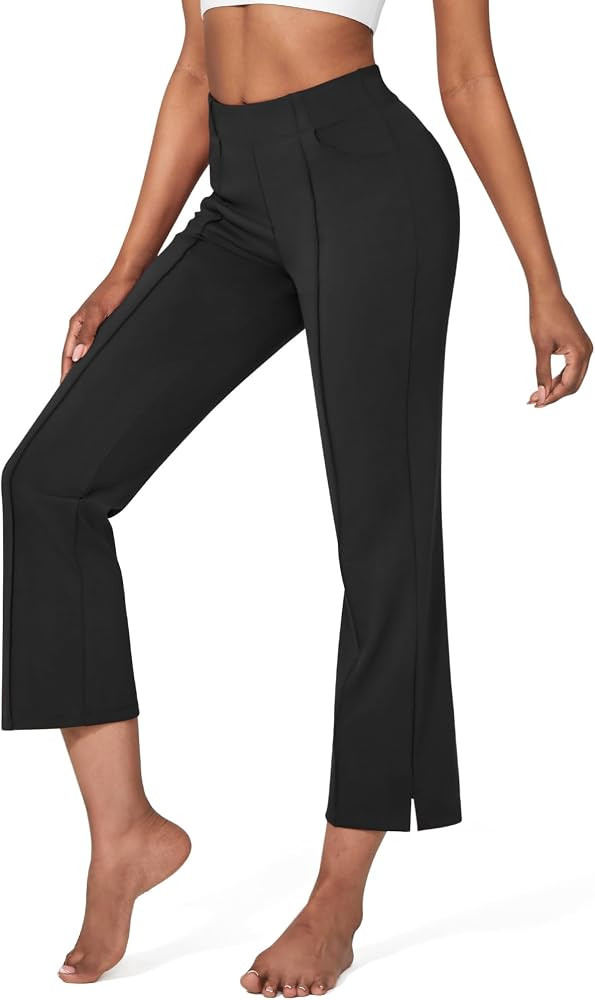 G4Free Flare Yoga Pants Women Ankle Casual Pants with Pockets Strechy Bootcut Wide Leg Dress Pant... | Amazon (US)