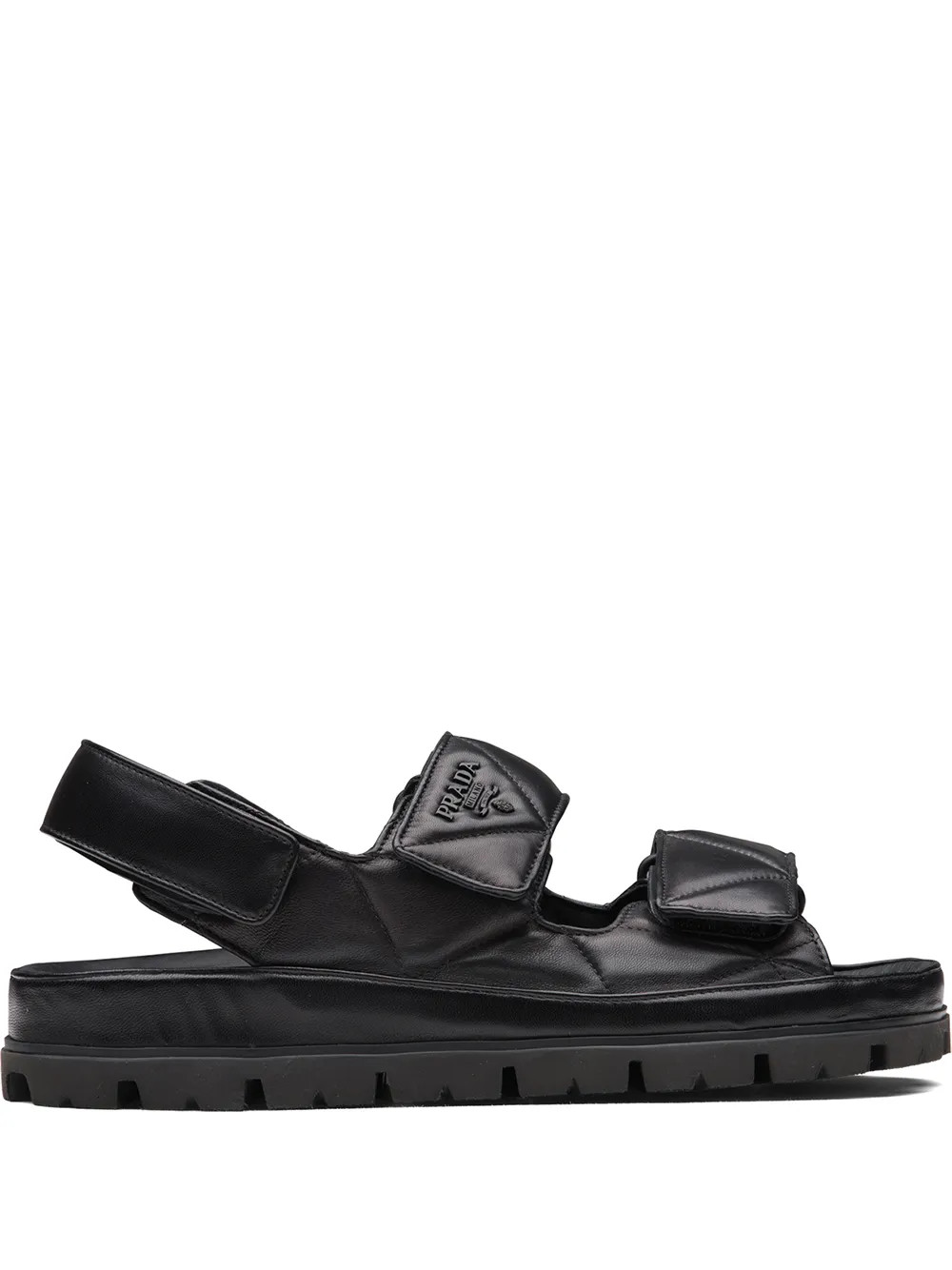 logo-strap chunky sandals | Farfetch Global