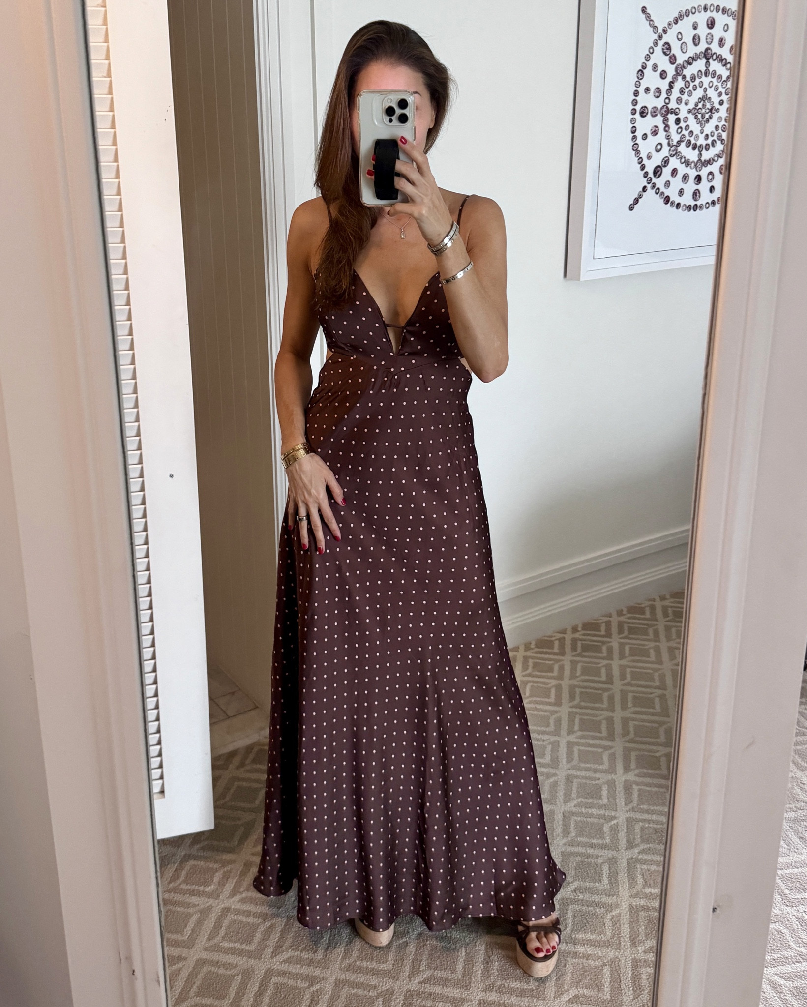 Obsessed with this polkadot, cutout dress 🤎

#LTKStyleTip