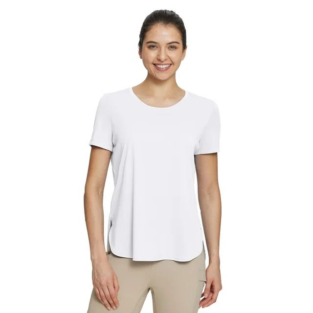 BALEAF Women's Short Sleeve T Shirts Crew Neck Workout Tops Running Shirts Sun Protection Quick D... | Walmart (US)