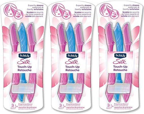 Schick Silk Touch-Up Multipurpose Exfoliating Dermaplaning Tool (9 count ) | Amazon (US)