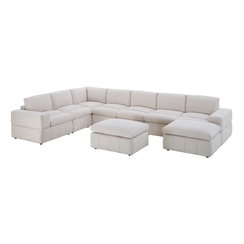 Boutin 159" Wide Reversible Modular Sectional with Ottoman | Wayfair North America