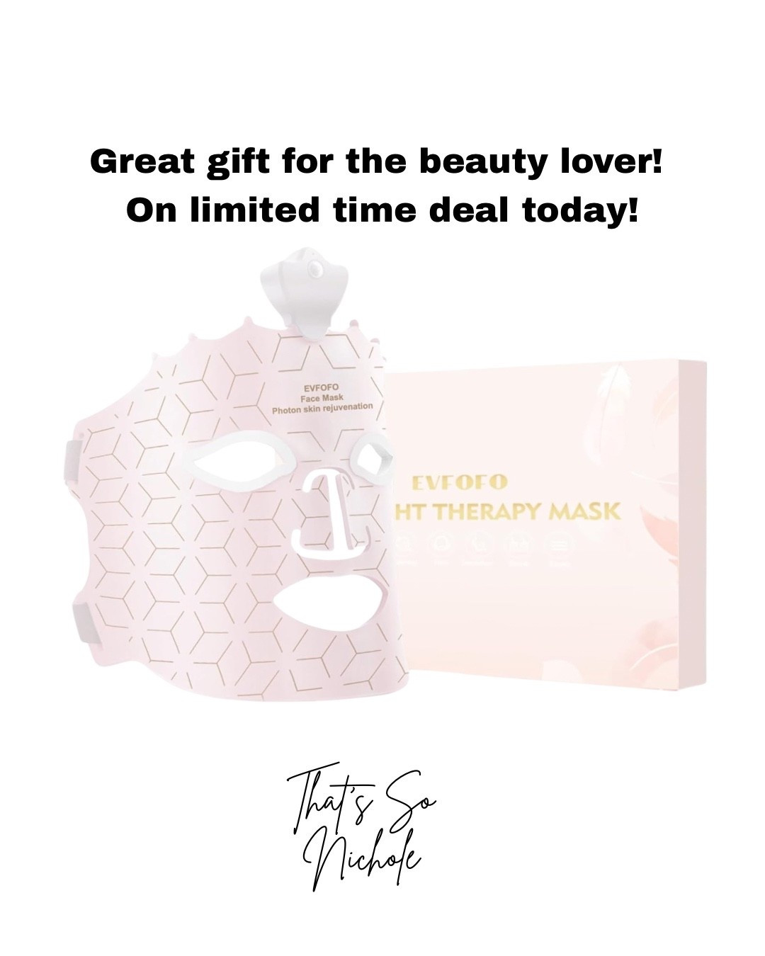 Transform your beauty routine with this LED red light therapy mask. Perfect for rejuvenating your skin at home! 

#LTKselfcare #LTKSaleAlert #LTKOver40