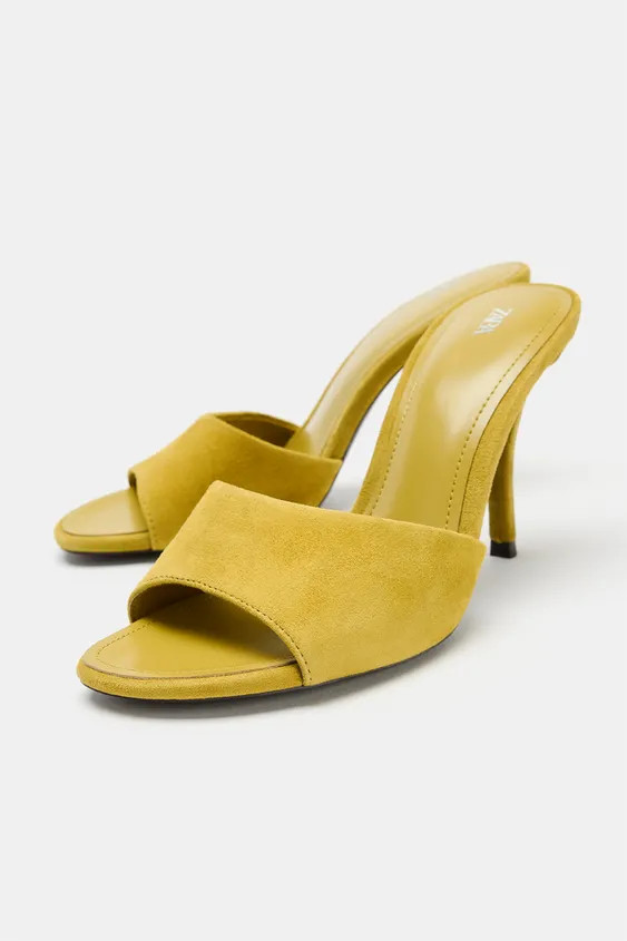 SUEDE HEELED SANDALS | Zara US