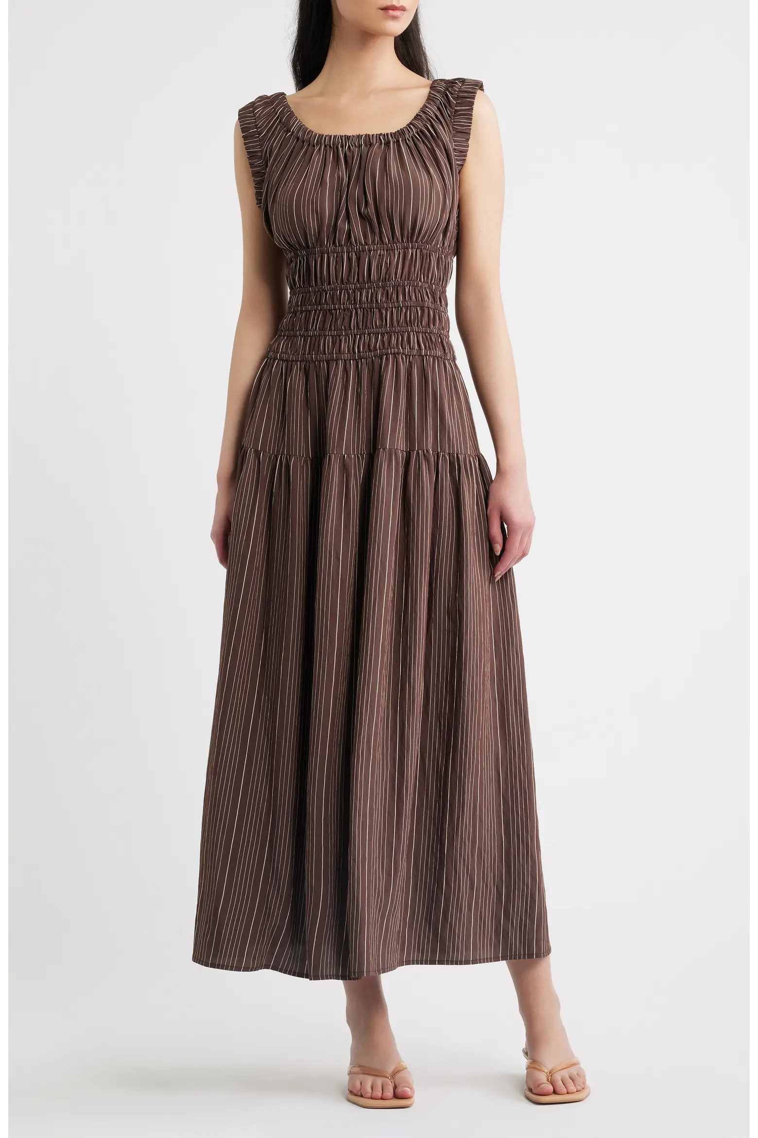 Rails Anastasia Shirred Sleeveless Maxi Dress (Women) | Nordstrom | Nordstrom