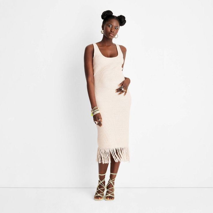 Women's Sleeveless Crochet Fringe Dress - Future Collective™ with Alani Noelle | Target