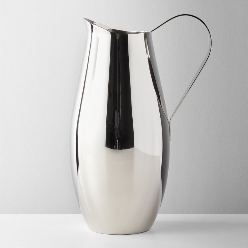 Lawrence Modern Stainless Steel Pitcher + Reviews | CB2 | CB2