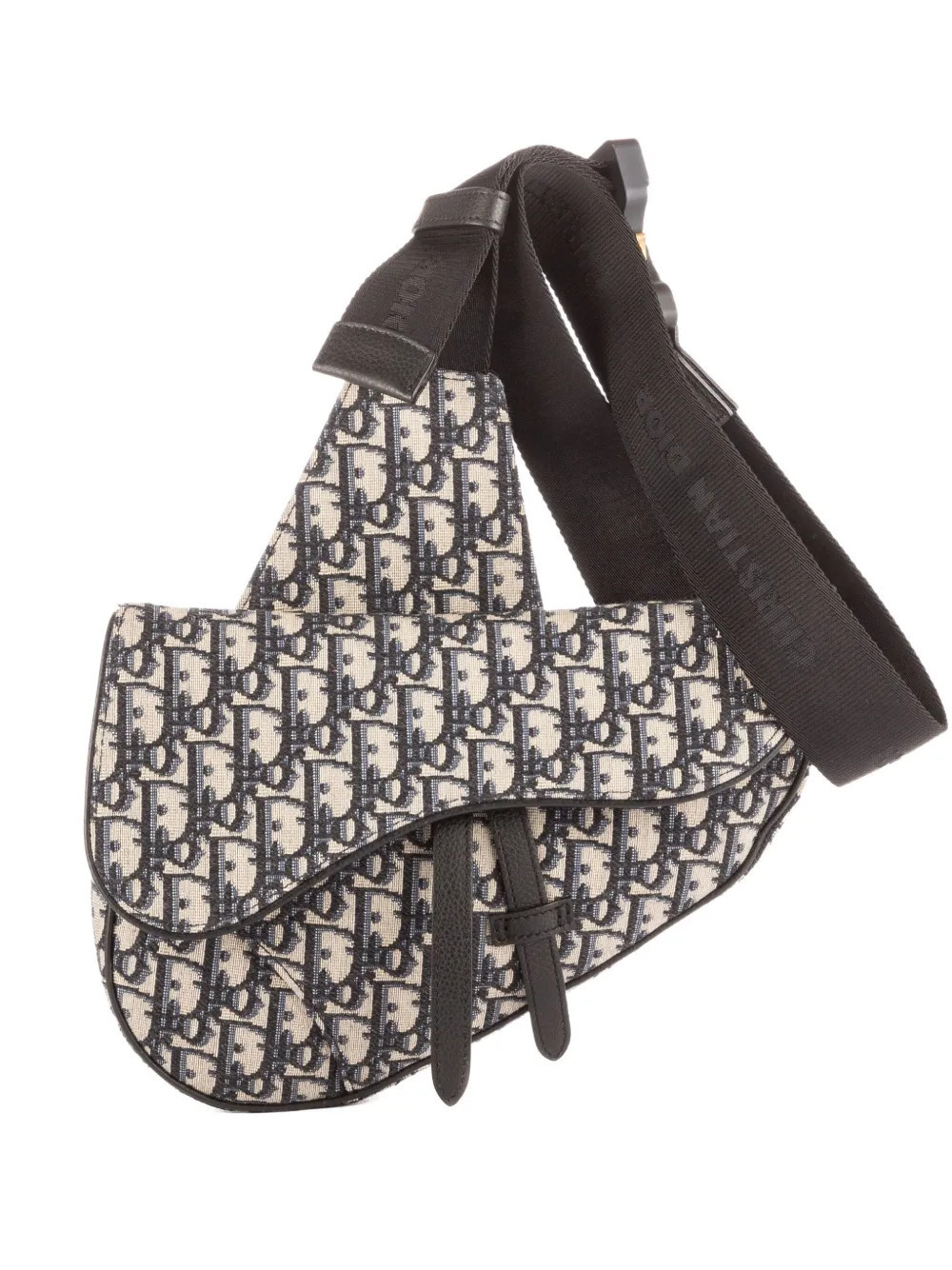 Christian Dior Pre-Owned Oblique Saddle cross body bag - Brown | Farfetch Global