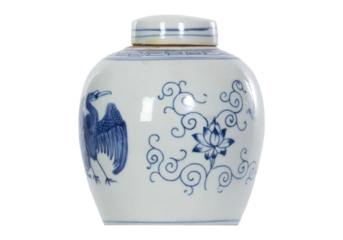 CRANE TEMPLE JAR | Alice Lane Home Collection