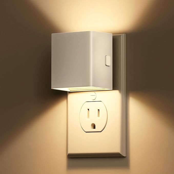 L LOHAS LED Night Light, 2 Pack Night Lights Plug into Wall, Dusk to Dawn Sensor, 0-100LM Adjusta... | Amazon (US)