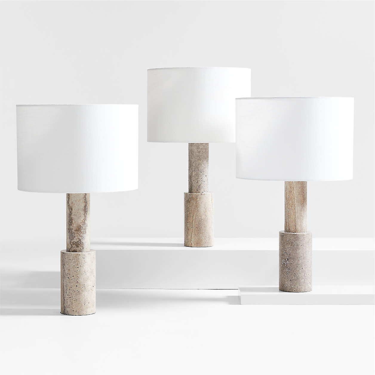Jorgen Golden Calacatta Marble Table Lamp 28" + Reviews | Crate & Barrel | Crate & Barrel