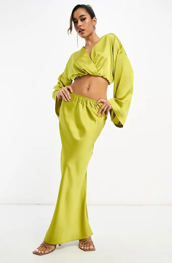 Bias Cut Satin Skirt | Nordstrom