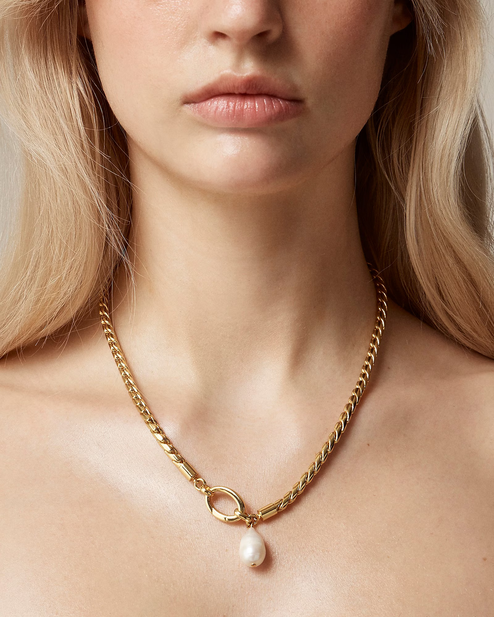 Rope chain freshwater pearl necklace | J. Crew US