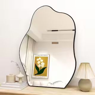 24 in. W x 32 in. H Irregular Modern Frameless MDF Wall Mirror Decorative Mirror | The Home Depot