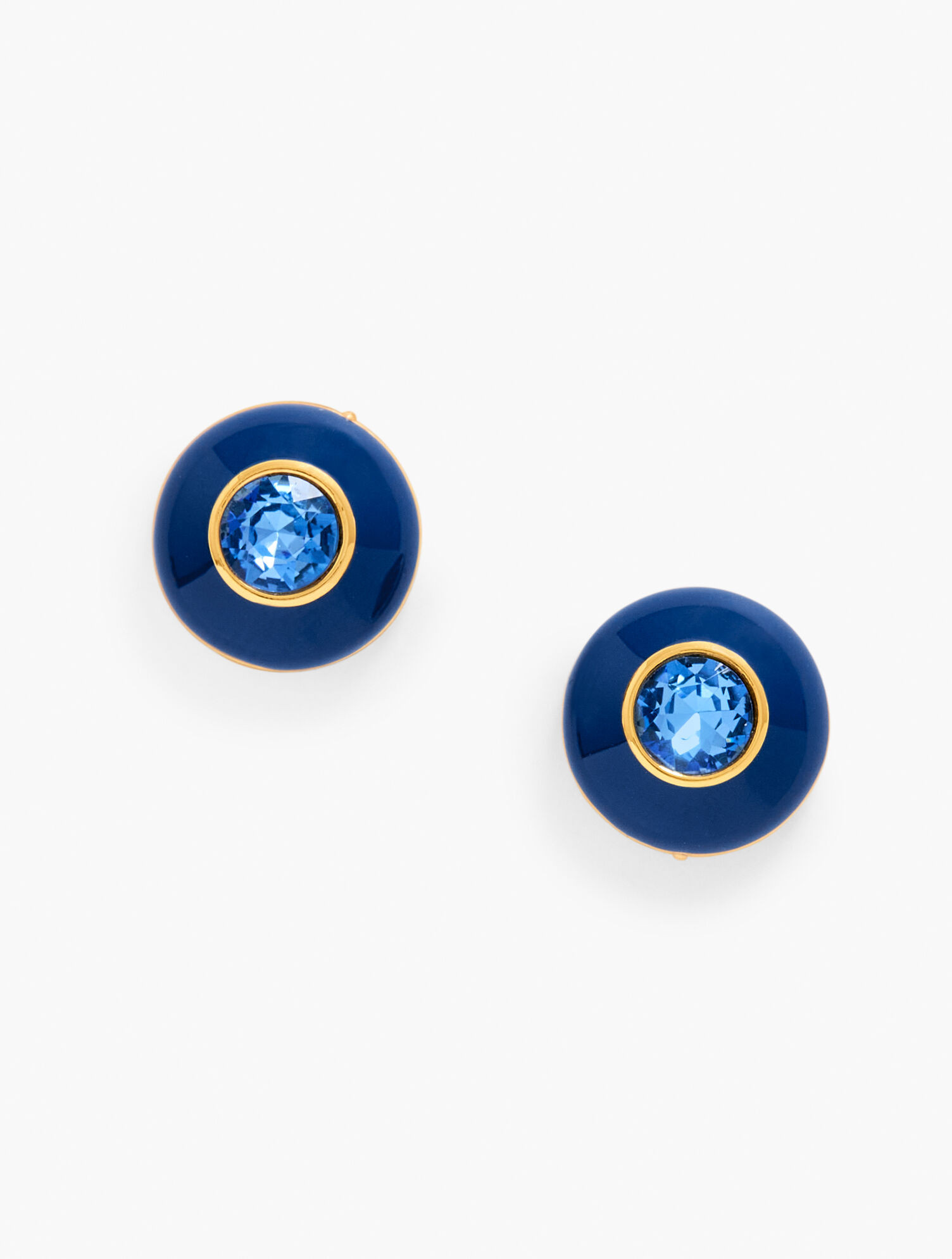 Enamel Pavé Stud Earrings | Talbots