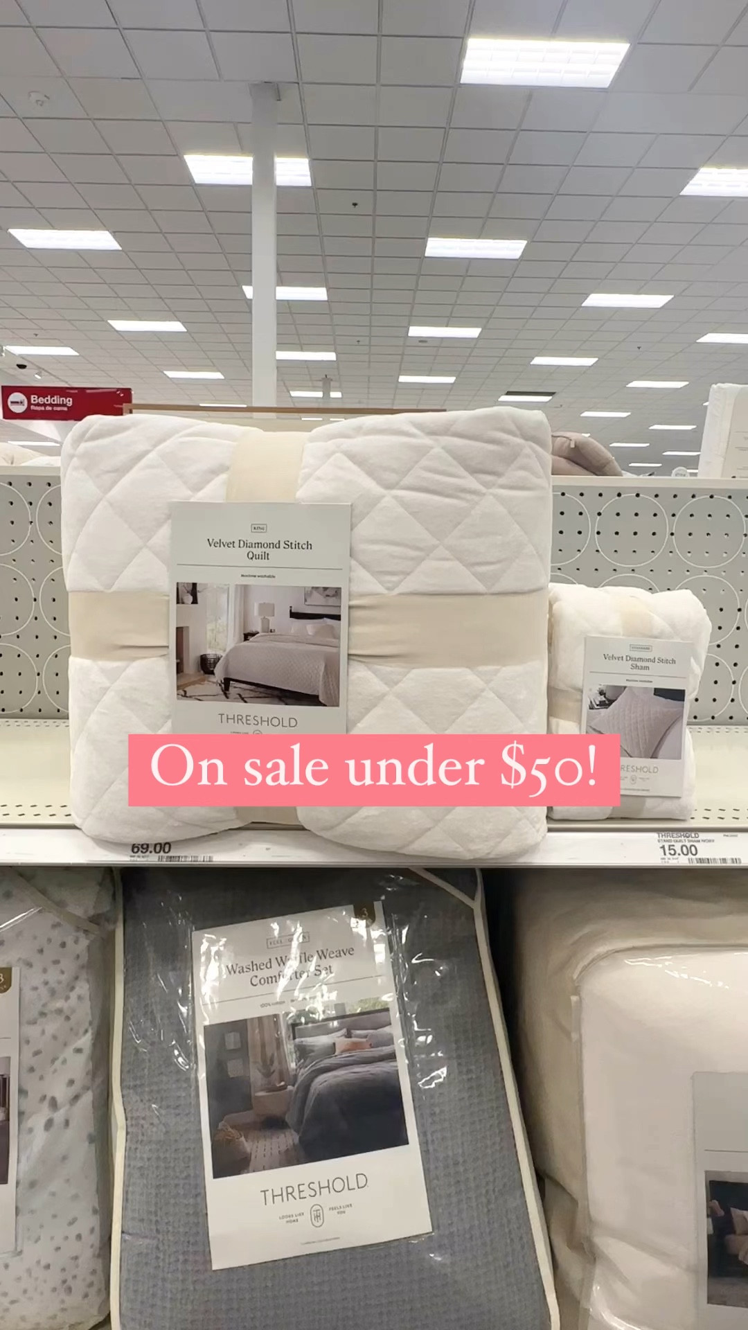New velvet Diamond stitch quilt on sale under $50 (queen size) ✨ white bedding ivory quilt velvet quilts neutral bedroom decor Target find threshold studio McGee 

#LTKsalealert #LTKfindsunder50 #LTKhome