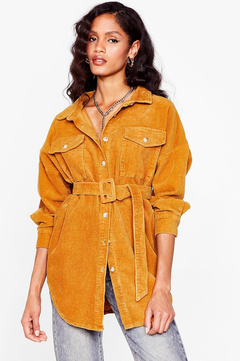 Womens Going According to Plan Belted Longline Jacket - Mustard | NastyGal (US & CA)