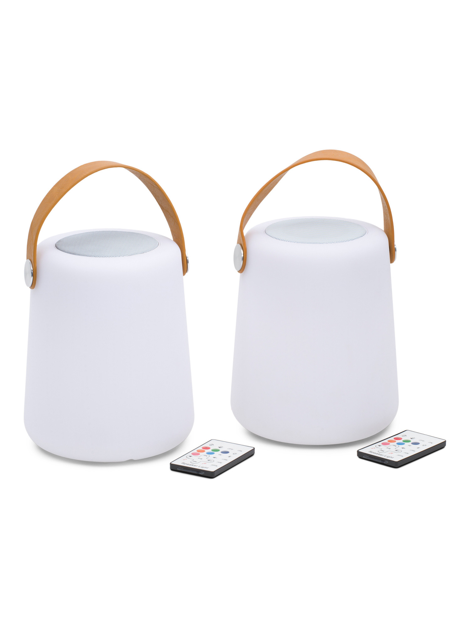 Set Of 2 Cylinder Outdoor Lamps With Speaker | TJ Maxx