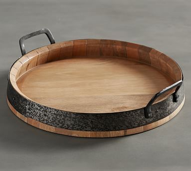 Barrel Top Serving Tray | Pottery Barn (US)