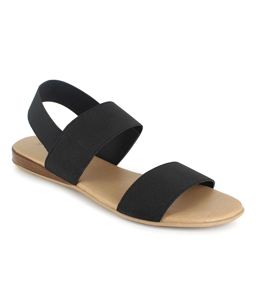 ESPRIT Women's Sandals BLACK - Black Heel-Strap Notty Sandal - Women | Zulily