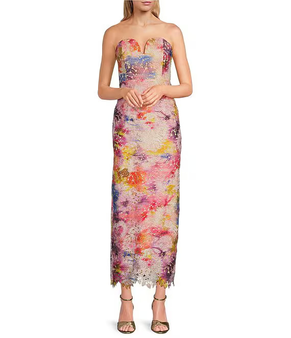 Belle by Badgley Mischka Stella Strapless Dress | Dillard's