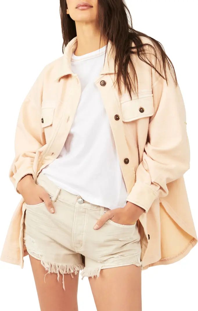 Free People We the Free Ruby Fleece Shirt Jacket | Nordstrom | Nordstrom