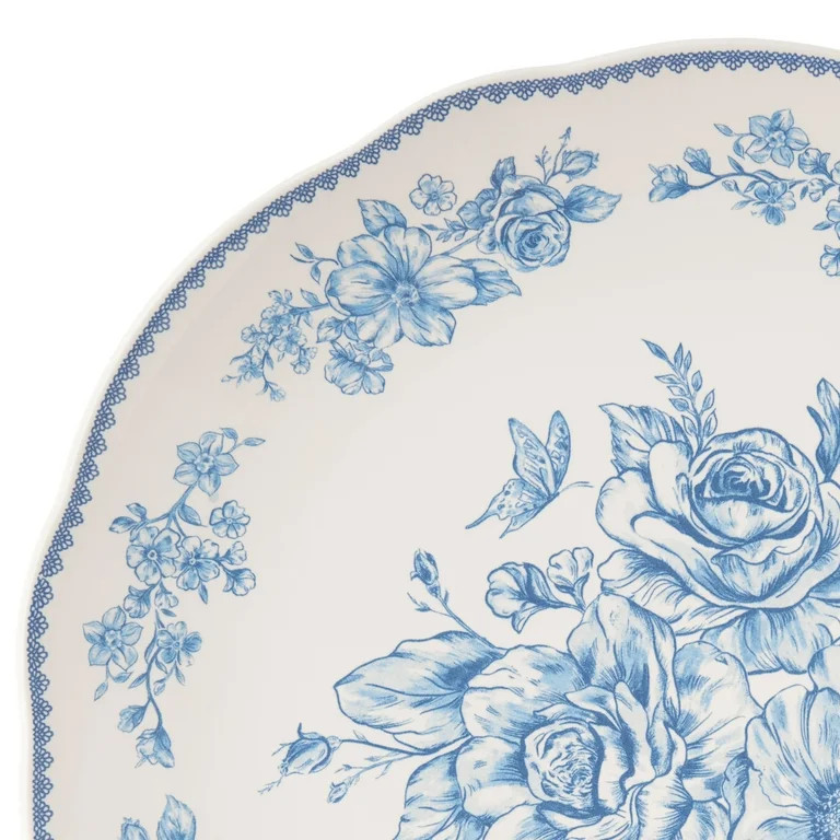 The Pioneer Woman Agatha Stoneware Dinner Plate, Blue | Walmart (US)