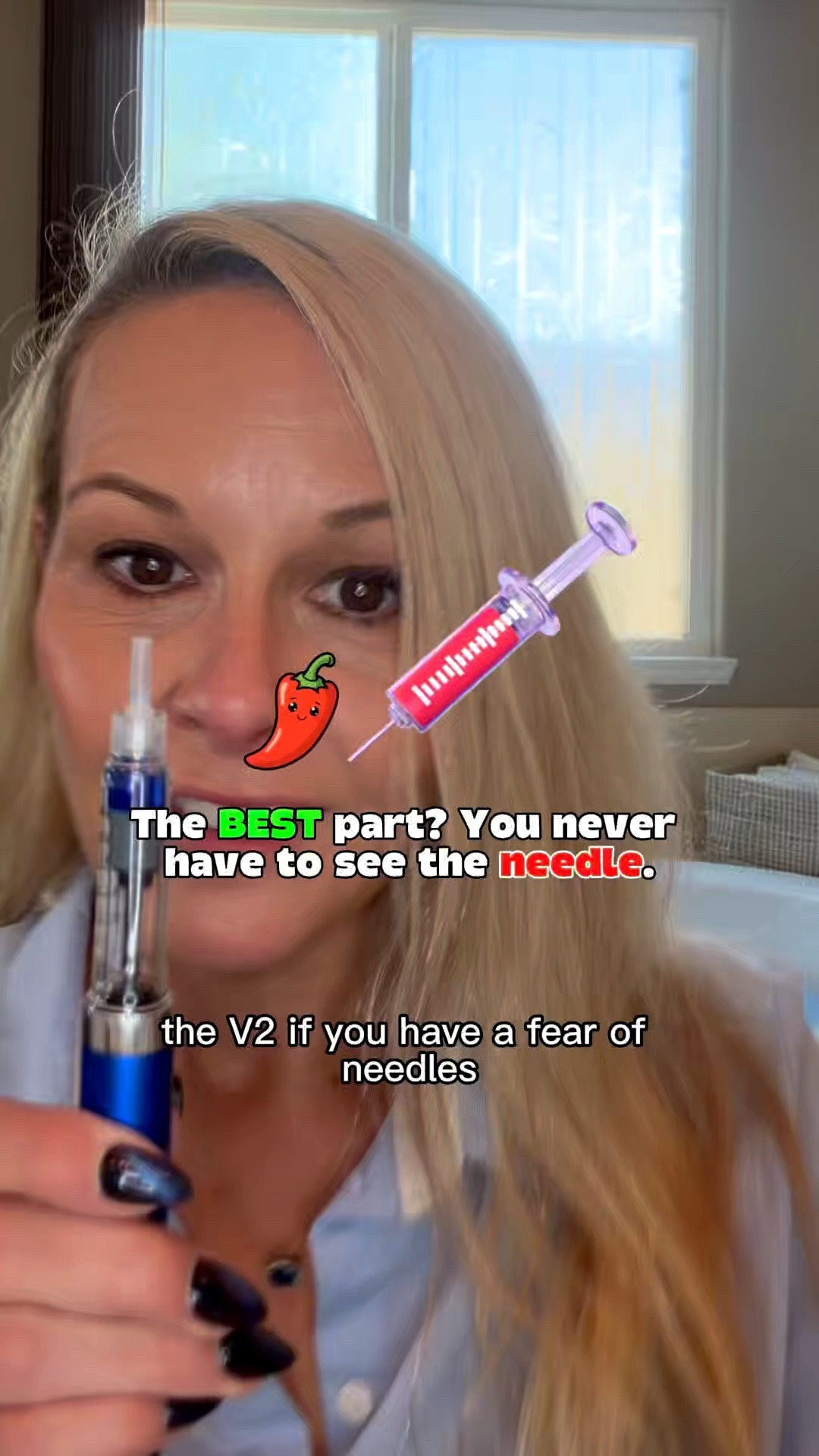 Needle anxiety is real, and this is one feature I didn't know I needed.

The V2 Pepper Pen lets you insert the needle without removing the cap first, so you never have to see it. For anyone who's nervous about needles, that can make the whole process feel a lot less intimidating and a lot easier to stay consistent with.

Sometimes the little improvements make the biggest difference.

Make sure you check for coupons.

And don't take my word for it. Check out the reviews below.

#wellnessjourney #healthyhabits #confidence #selfcare #dailyroutine