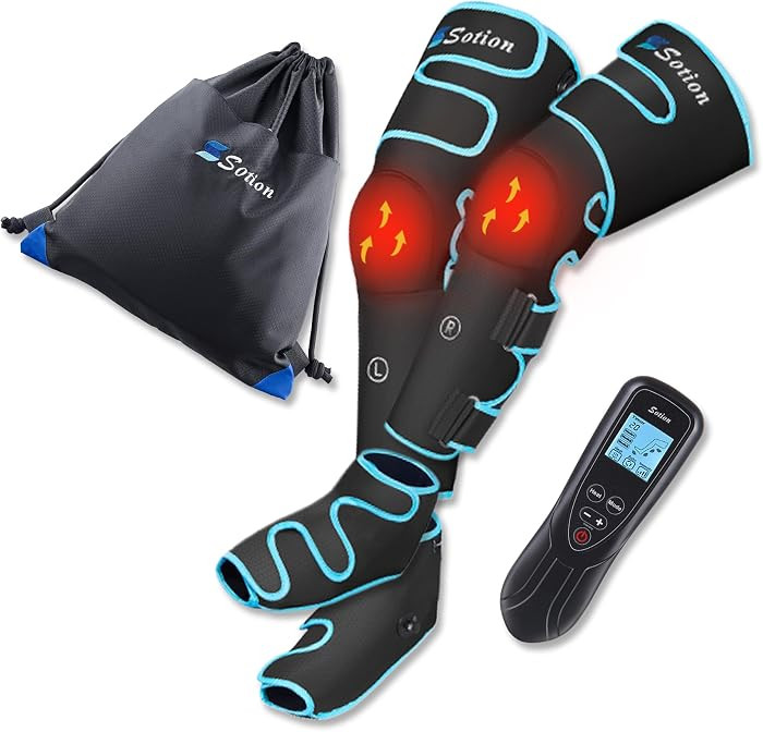 Sotion Leg Massager with Heat and Compression for Circulation & Recovery, Upgraded Foot Calf Thig... | Amazon (US)