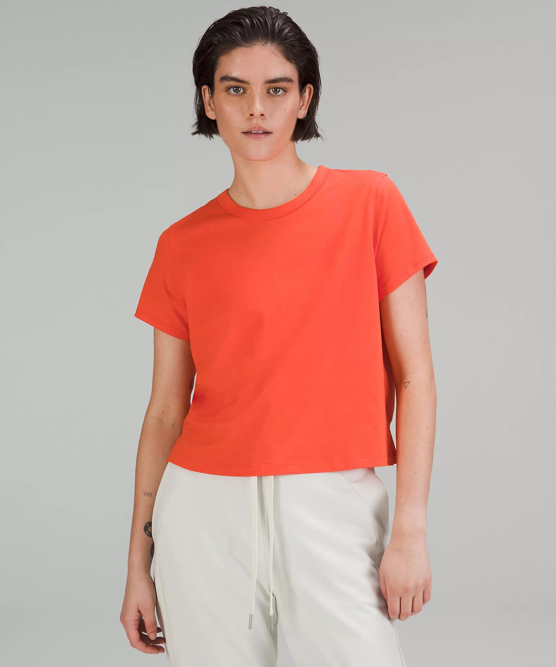 Classic-Fit Cotton-Blend T-Shirt | Women's Short Sleeve Shirts & Tee's | lululemon | Lululemon (US)