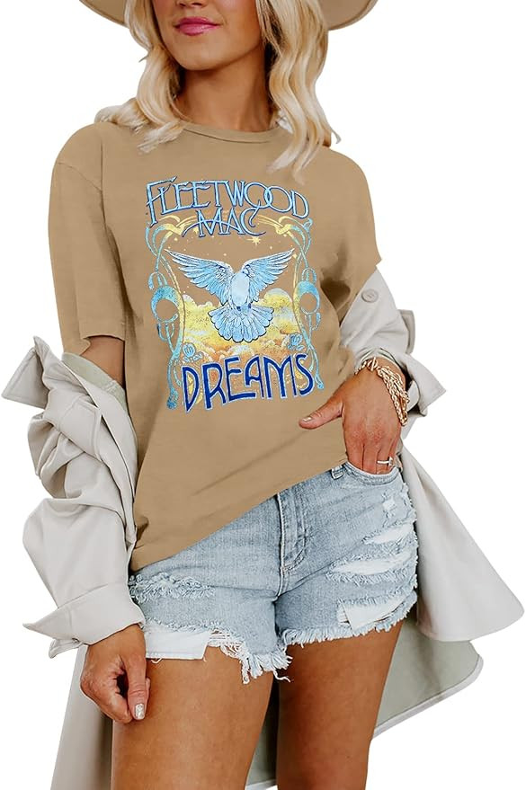 Women Character Vintage T Shirt Back to The Gypsy That I was Graphic Rock Music Tees Tops | Amazon (US)