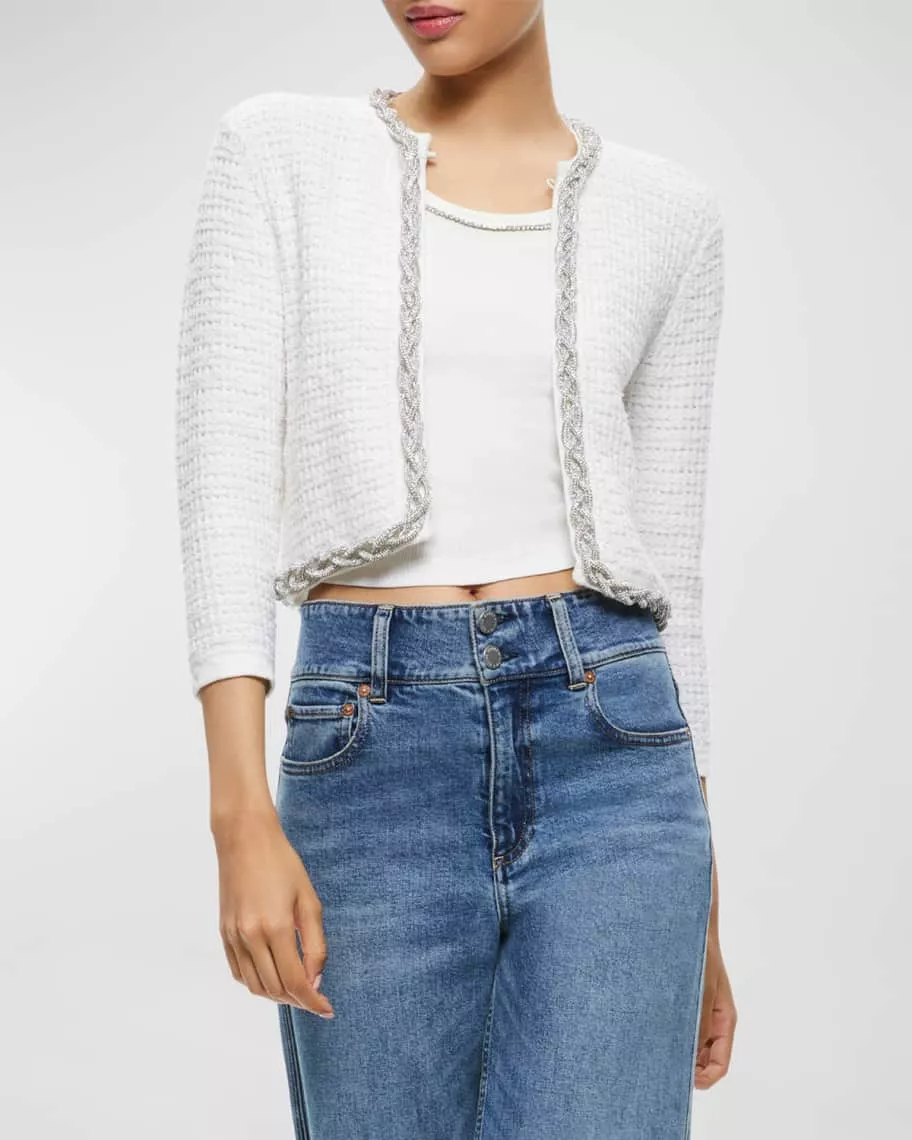 River Island textured boucle cardigan in cream