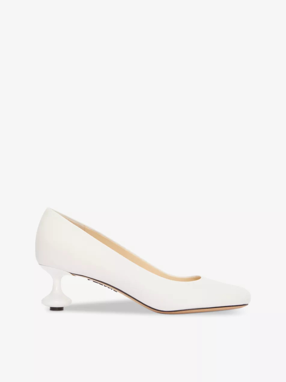 Toy 45 sculpted-heel leather pumps | Selfridges