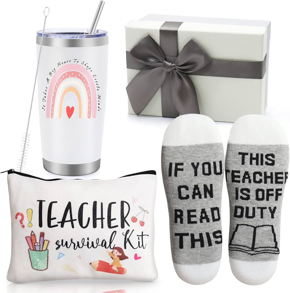 Best Teacher Appreciation Gifts,20 OZ Insulated Tumbler for Women Teacher Gifts,Unique Gifts Idea... | Amazon (US)