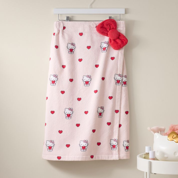 Hello Kitty® Heart Bath Wrap | Pottery Barn Teen