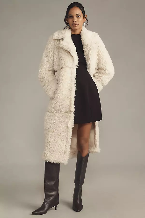 Yara Luxe Faux-Fur Coat Jacket | Anthropologie (US)