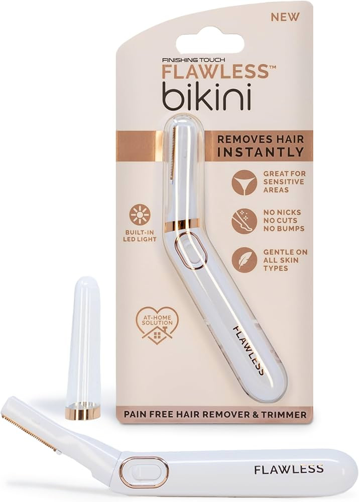 Finishing Touch Flawless Bikini Shaver and Trimmer Hair Remover for Women, Dry Use Electric Razor... | Amazon (US)