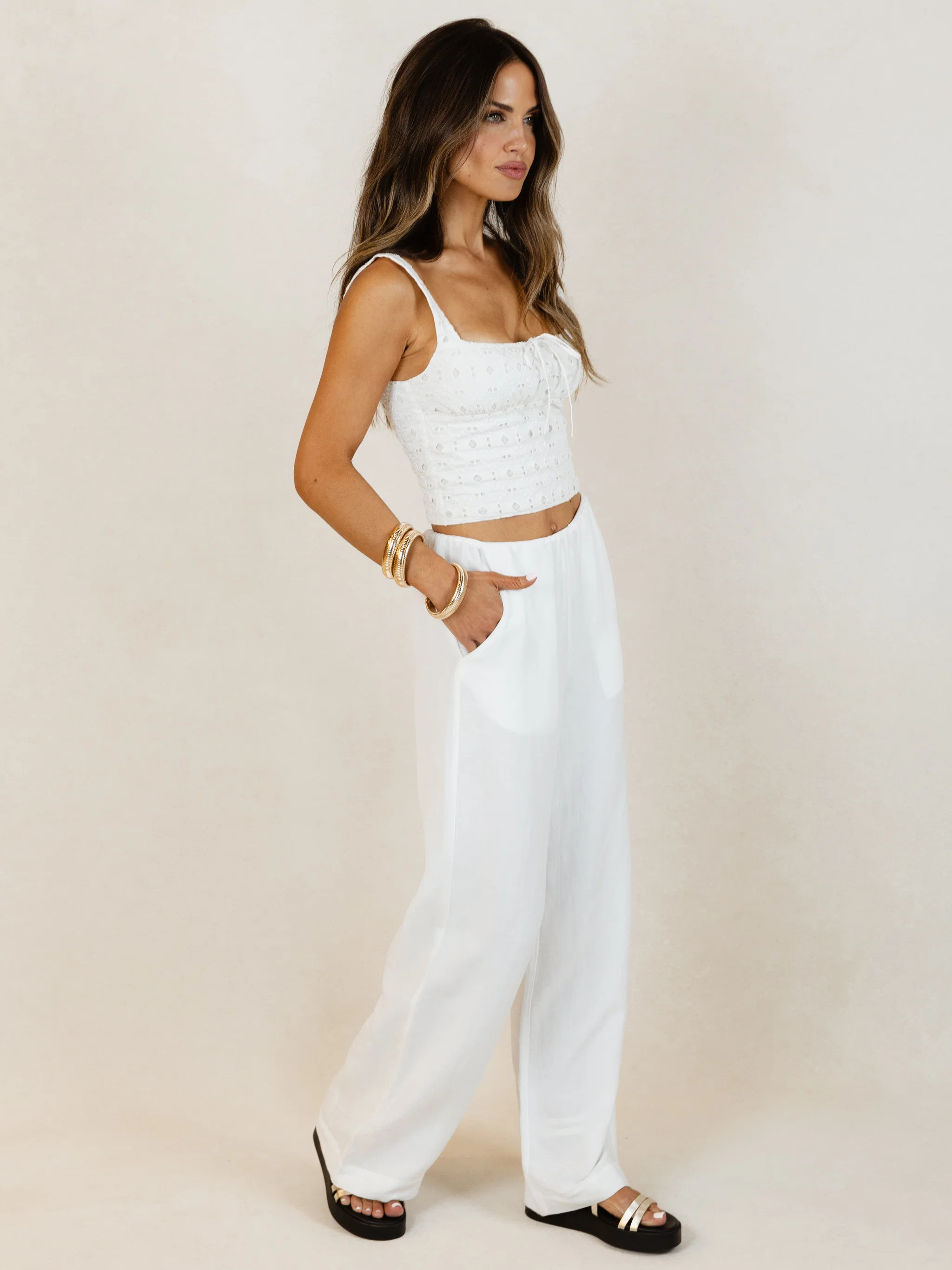 Nina Pants - Sea Salt | ZIZI The Label