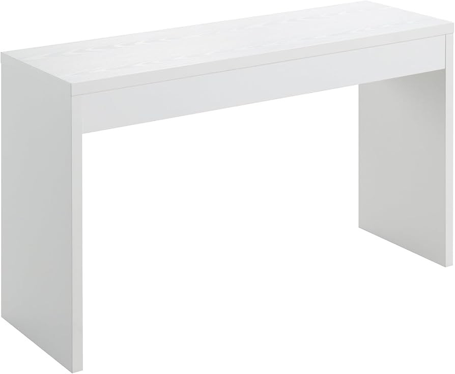 Convenience Concepts Northfield Hall Console Desk Table, White | Amazon (US)