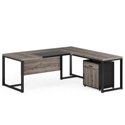 Tribesigns 70.8-inch L-shaped Executive Computer Desk, Grey | Target