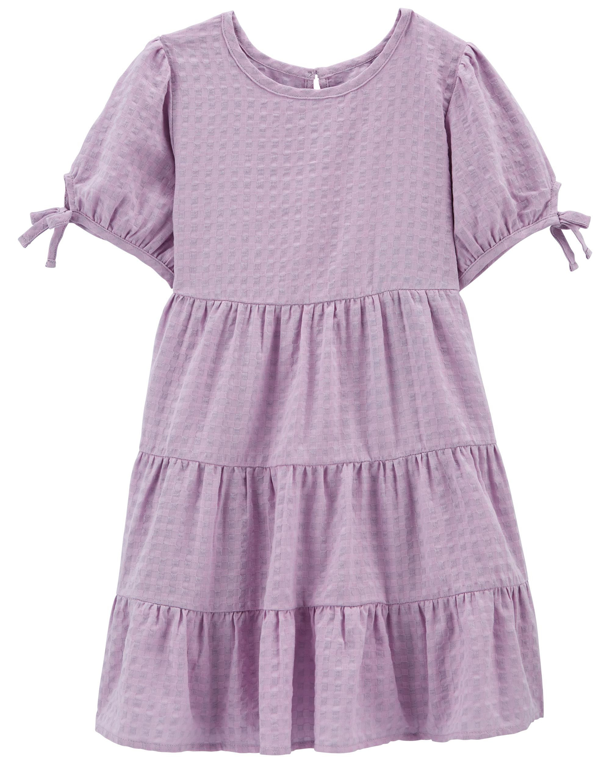 Kid Seersucker Tiered Peasant Dress | Carter's