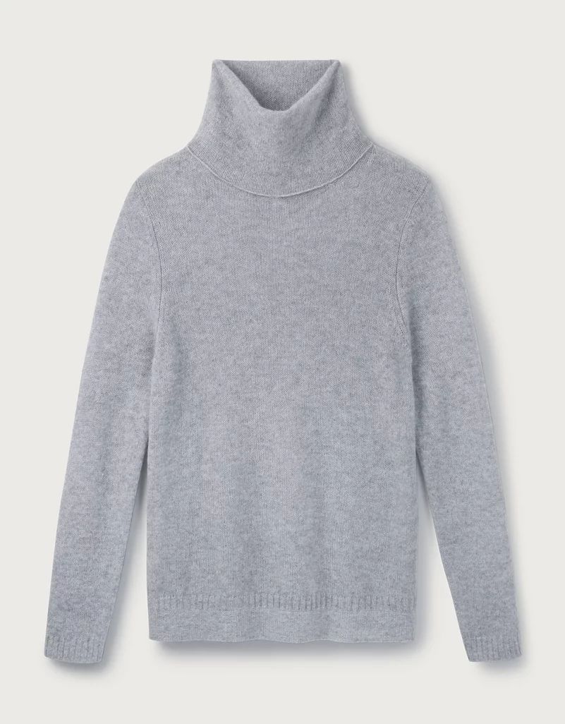 Funnel-Neck Cashmere Layering Jumper | The White Company (UK)