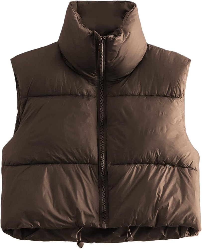 Cropped Puffer Vest, Amazon Fashion Finds | Amazon (US)