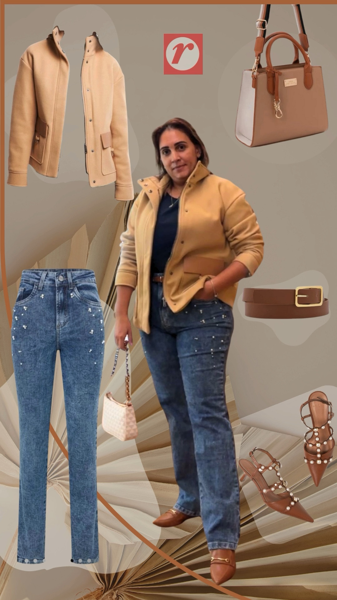 Adicione um toque chique ao seu estilo com este lindo casaco de lã caramelo - perfeito para mulheres que apreciam o luxo dos detalhes em P.U! + #modacrista #elegância #estilosofisticado #cupomrenner