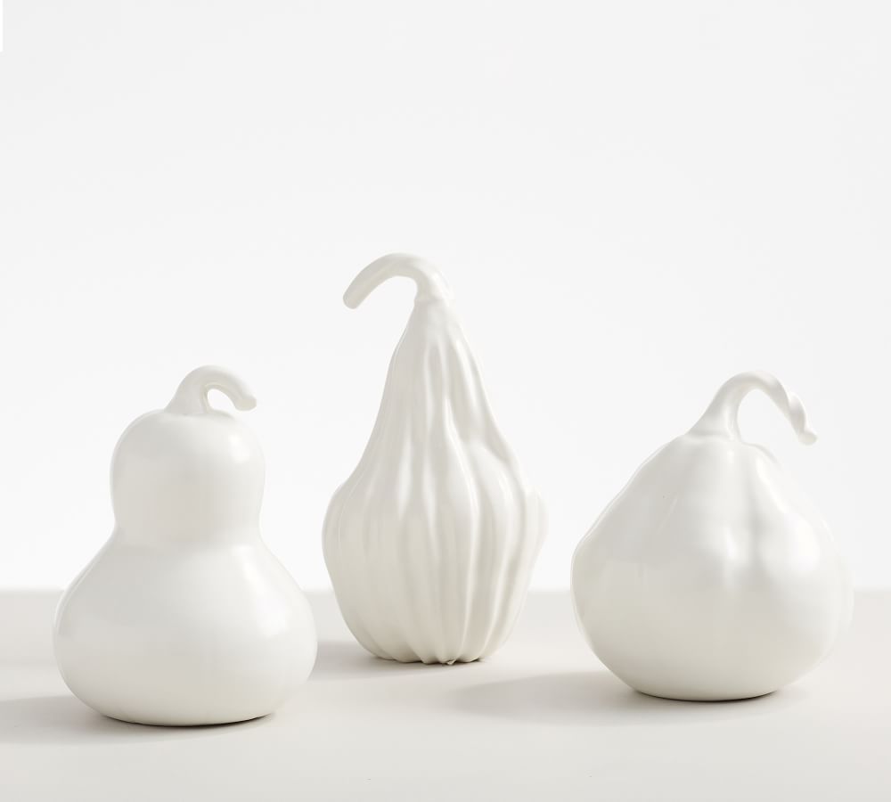 White Ceramic Gourds | Pottery Barn (US)