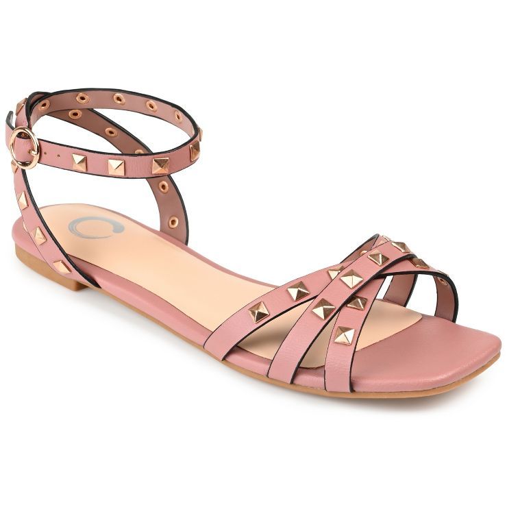 Journee Collection Womens Zendaya Tru Comfort Foam Ankle Strap Low Block Heel Sandals | Target